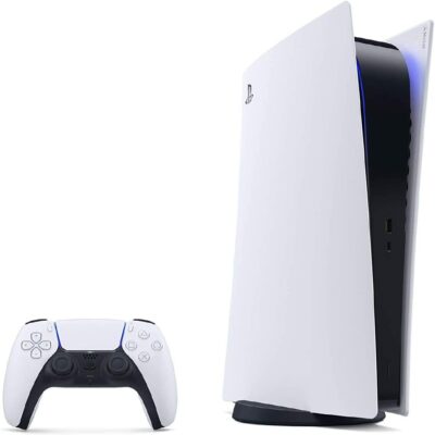 Sony PlayStation 5 Digital Edition Avec 1 Manette Sans Fil DualSense, Couleur : Blanche