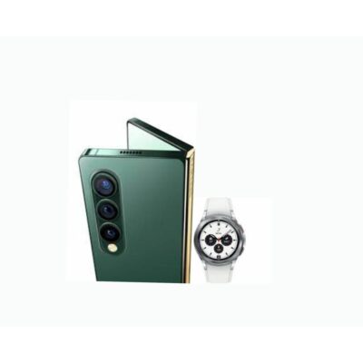 Galaxy Z Fold 3 - 5G - 256 Go - Vert + Galaxy Watch4 Classic - 46 mm - Bluetooth - Argent