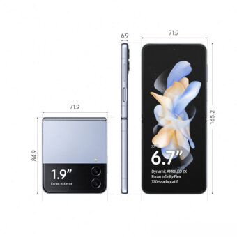 Samsung Galaxy Z Flip4 - 8/256 Go - 5G - Bleu - Smartphone pliable – Image 2