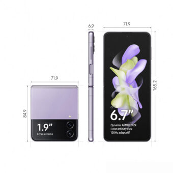 Samsung Galaxy Z Flip4 - 8/256 Go - 5G - Lavande - Smartphone pliable – Image 2