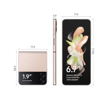 Samsung Galaxy Z Flip4 - 8/256 Go - 5G - Or Rose - Smartphone pliable – Image 2