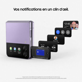 Samsung Galaxy Z Flip4 - 8/256 Go - 5G - Lavande - Smartphone pliable – Image 9