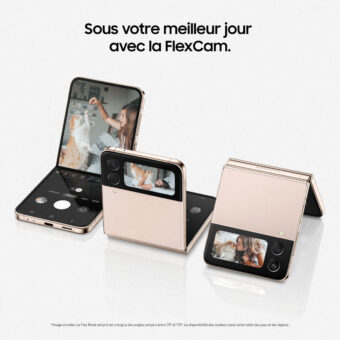 Samsung Galaxy Z Flip4 - 8/256 Go - 5G - Or Rose - Smartphone pliable – Image 9
