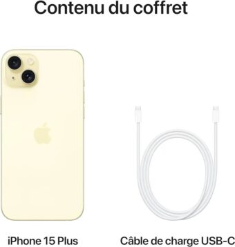 iPhone 15 Plus (256 Go) - Jaune – Image 3