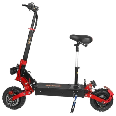 Trottinette électrique pliable tout-terrain Bezior S2 11 pouces, autonomie maximale de 65 km, moteur 1200 W x 2 et batterie 48 V 21 Ah