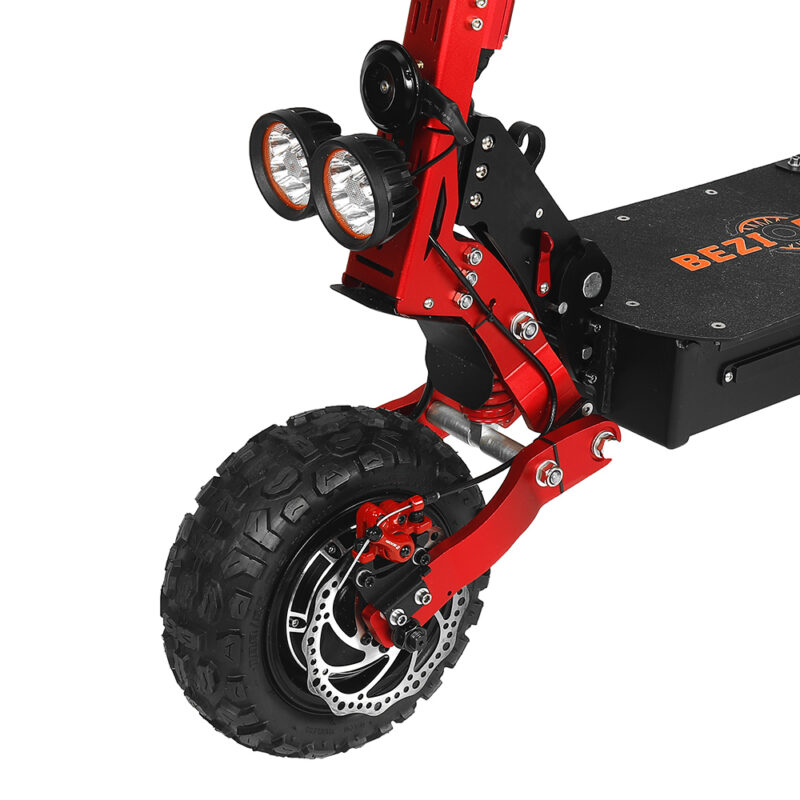 Trottinette électrique pliable tout-terrain Bezior S2 11 pouces, autonomie maximale de 65 km, moteur 1200 W x 2 et batterie 48 V 21 Ah – Image 18